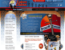 Tablet Screenshot of cajunchess.com